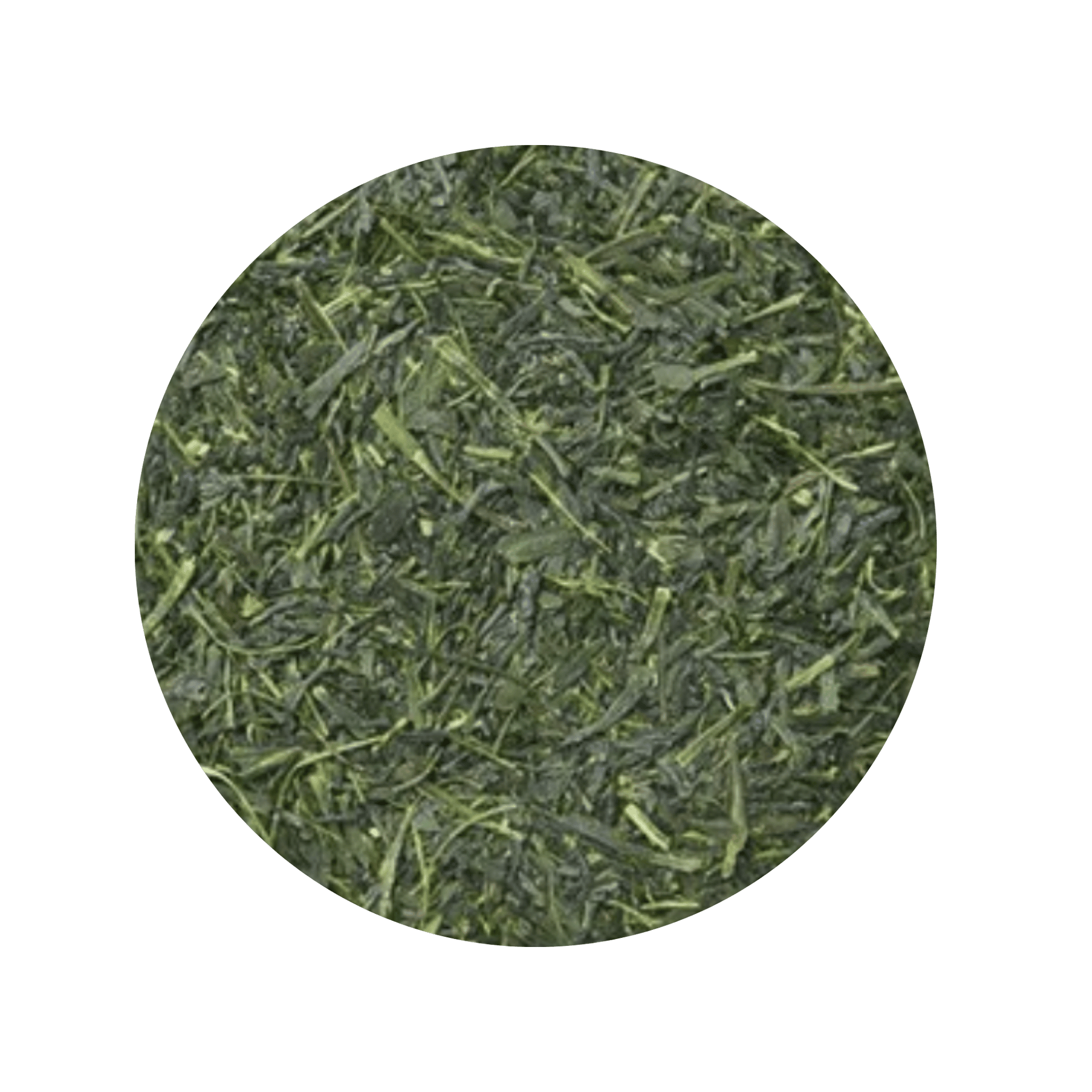 Green Sencha tea leaves