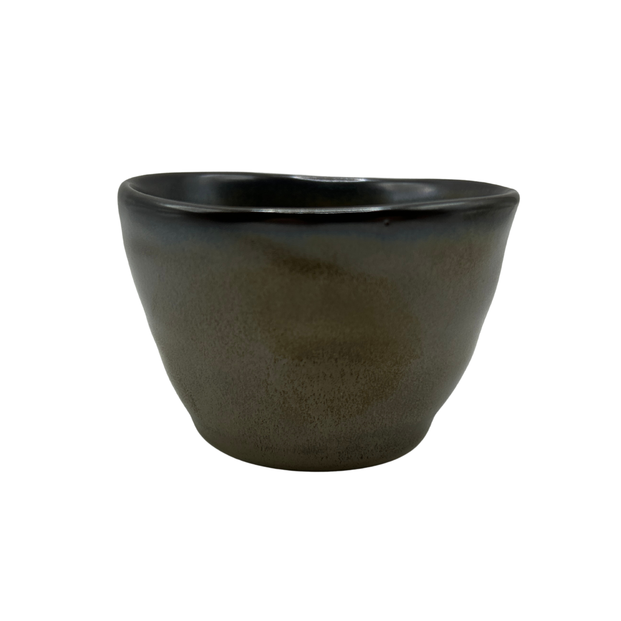 Cloudy brown ceramic tea cup