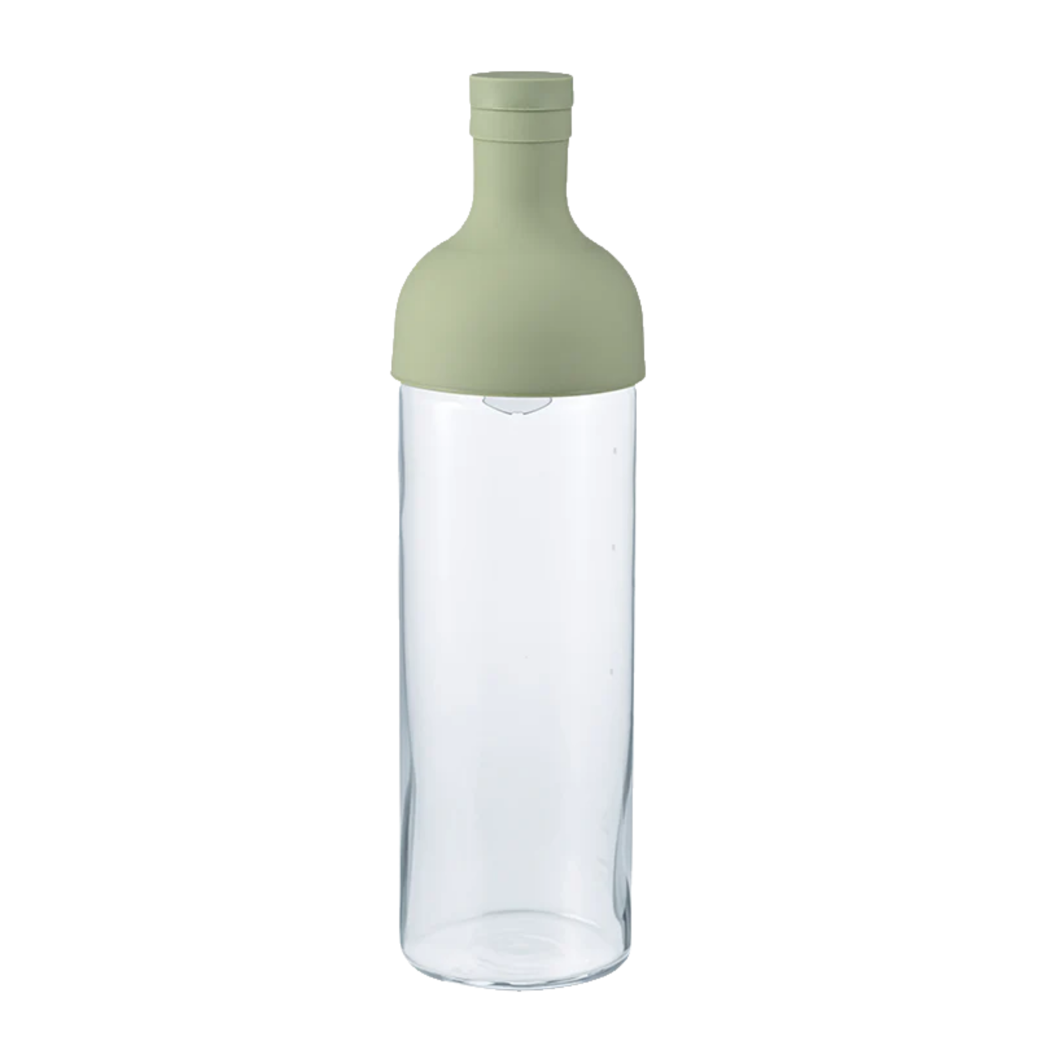 Cold brew glass bottle with green top