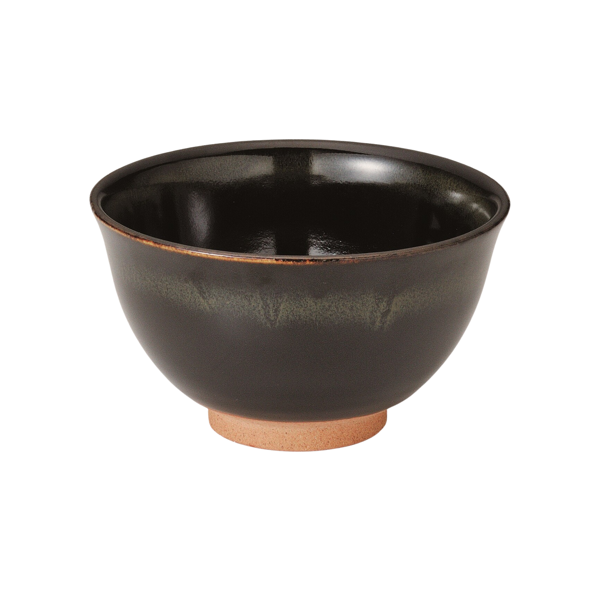 Japanese black-brown ceramic Matcha bowl