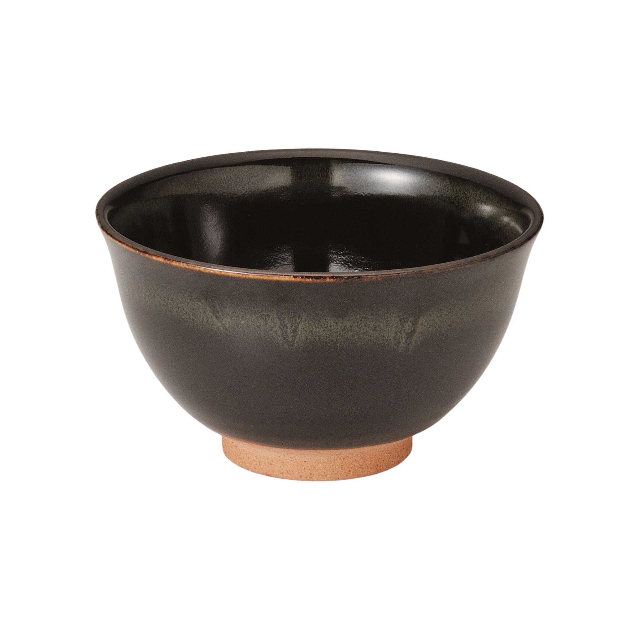 Japanese black-brown ceramic Matcha bowl