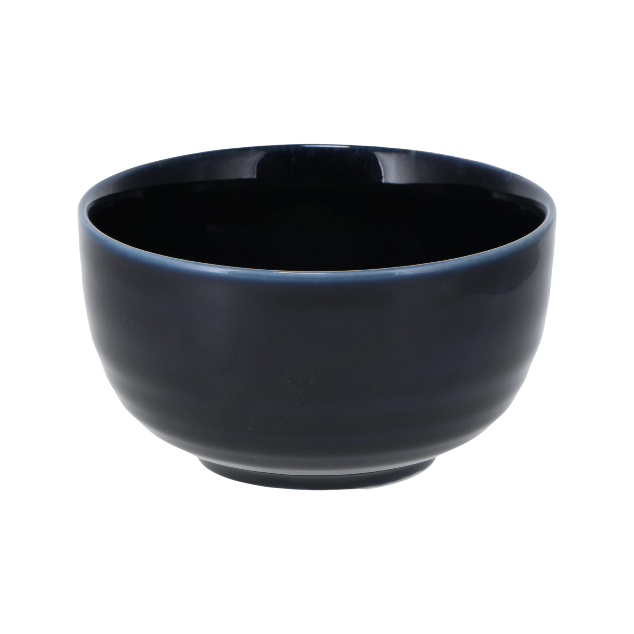 Japanese dark blue ceramic Matcha bowl