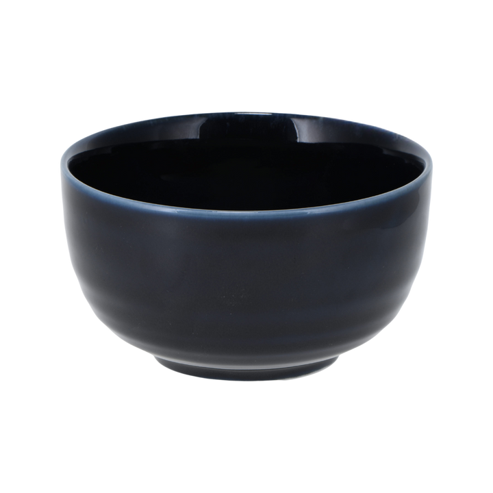 Japanese dark blue ceramic Matcha bowl