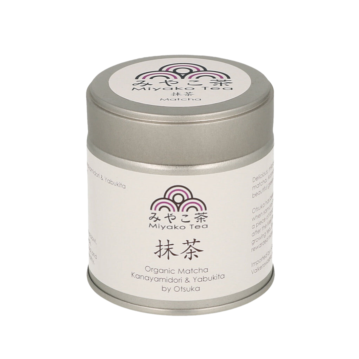 Miyako Tea organic matcha canister