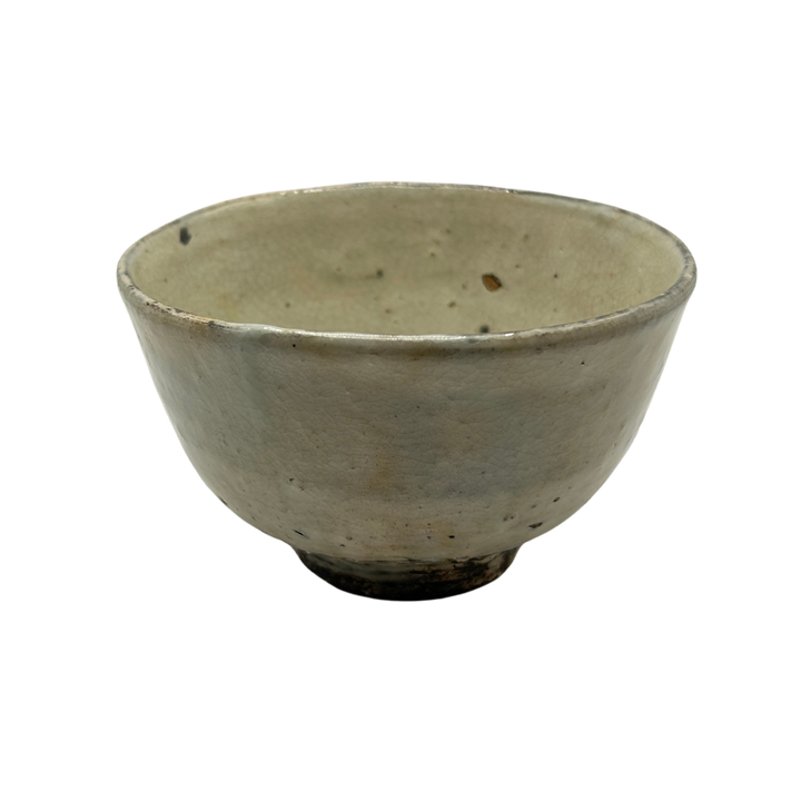 Unique handmade white-beige Matcha bowl