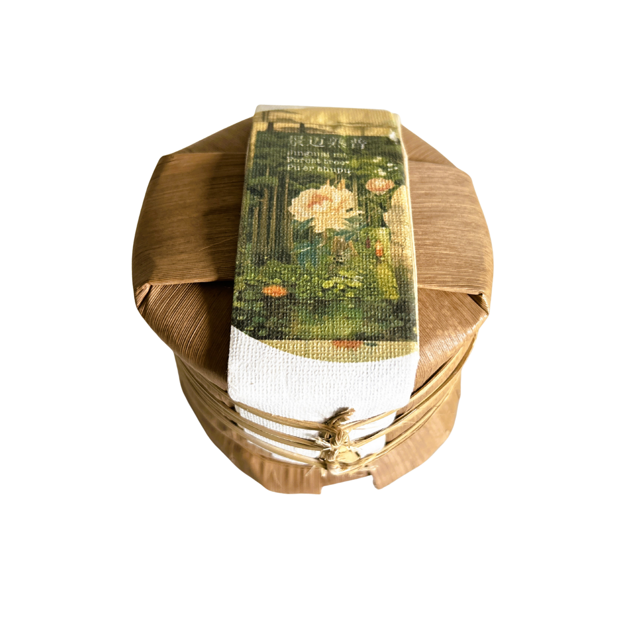 Tea tong with flower illustration