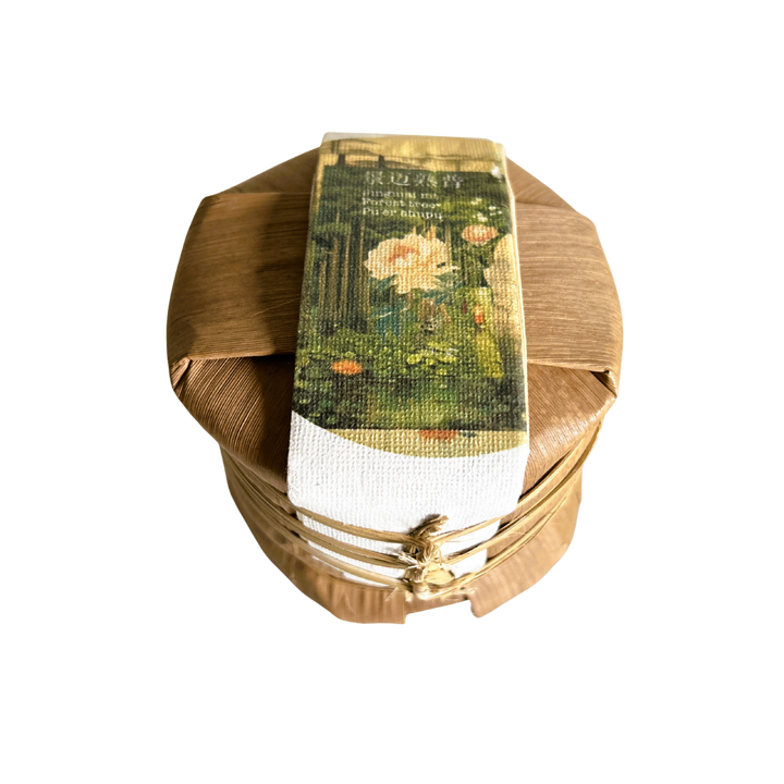 Tea tong with flower illustration